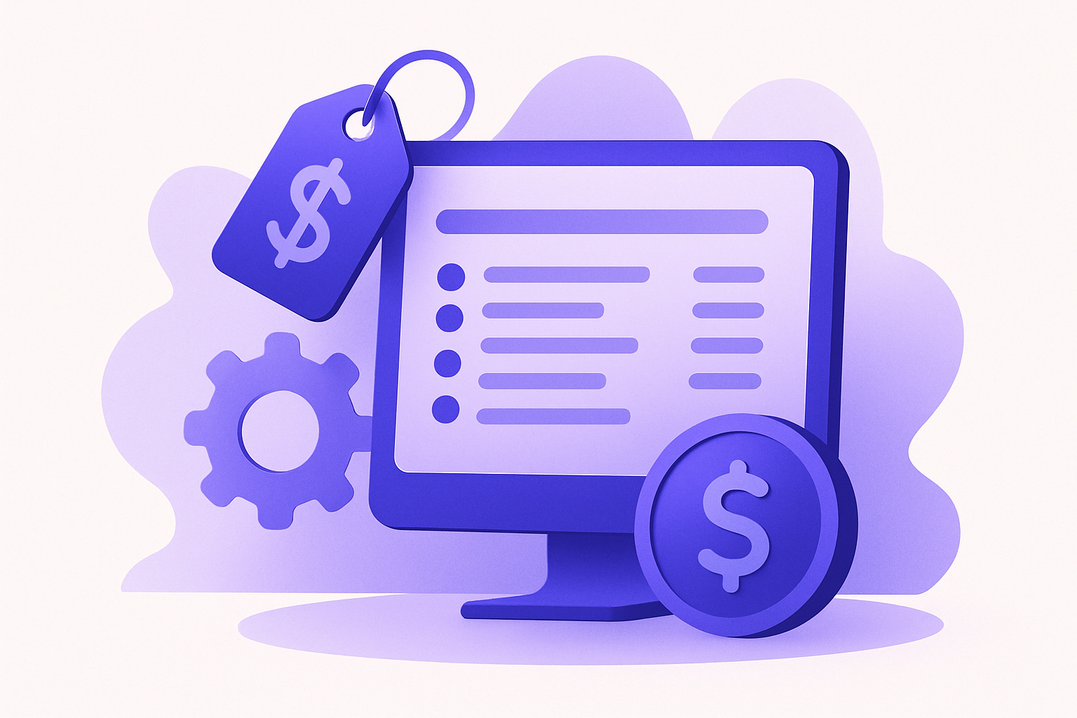 An itemized table of agency software costs for 2026