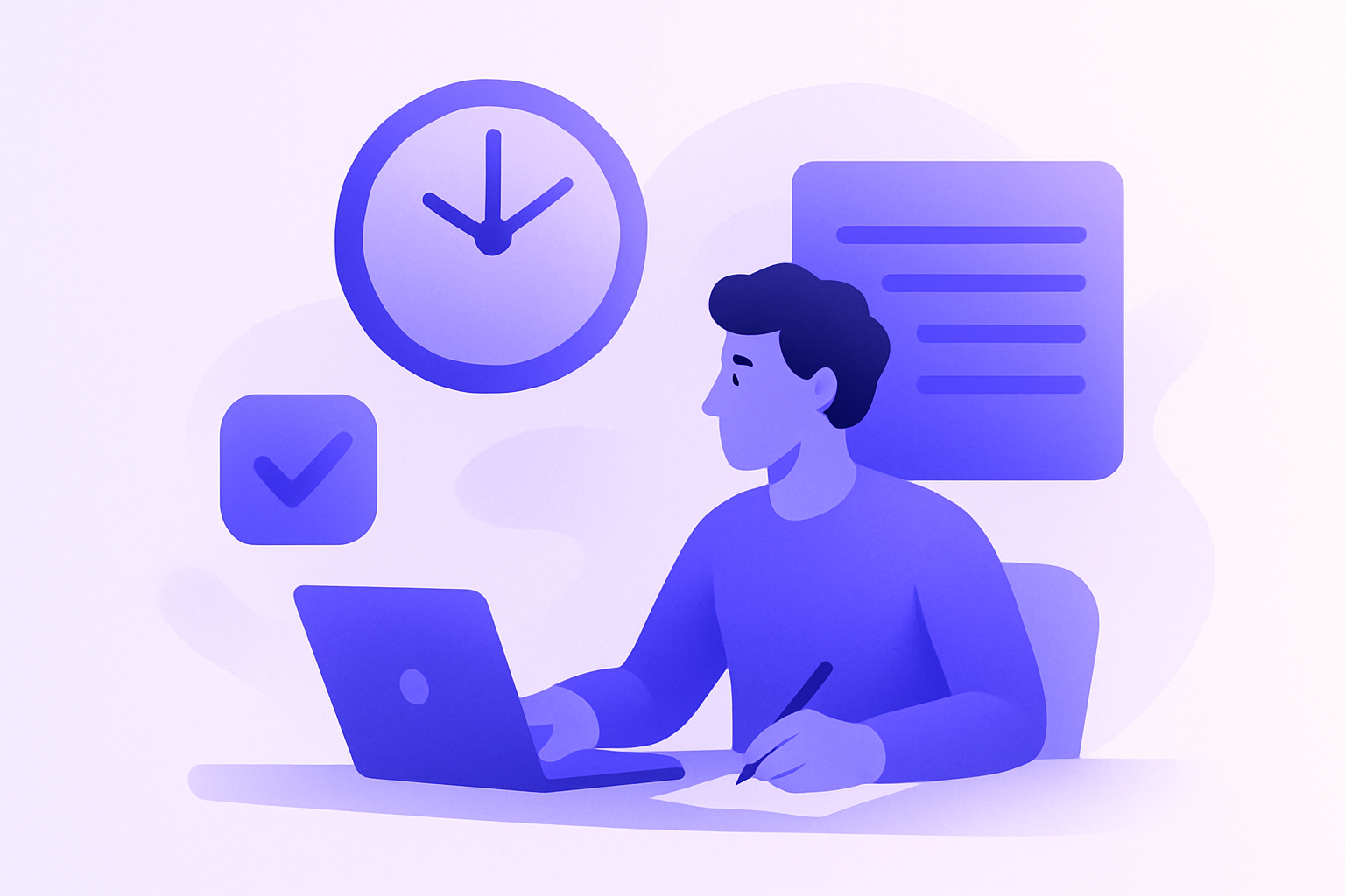 Illustration for the article: The Freelancer's Guide to Tracking Billable Hours Honestly